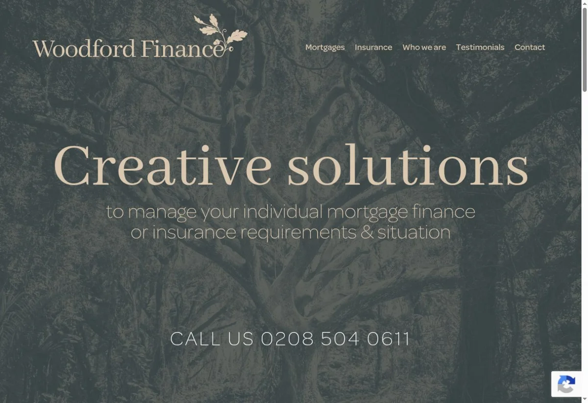 Woodford Finance website screenshot